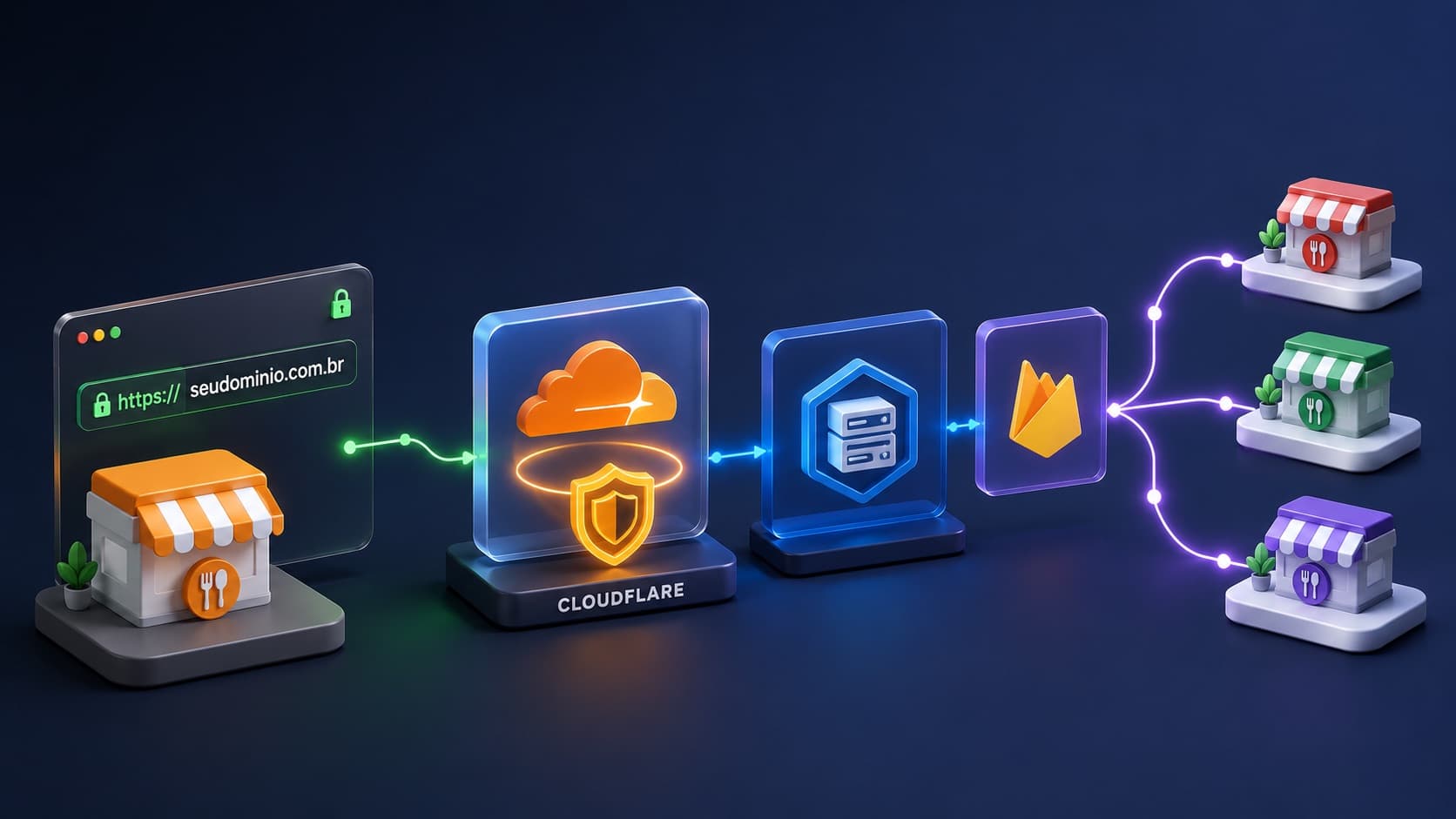 Implementamos domínios personalizados com Cloudflare for SaaS no Bom Appetite